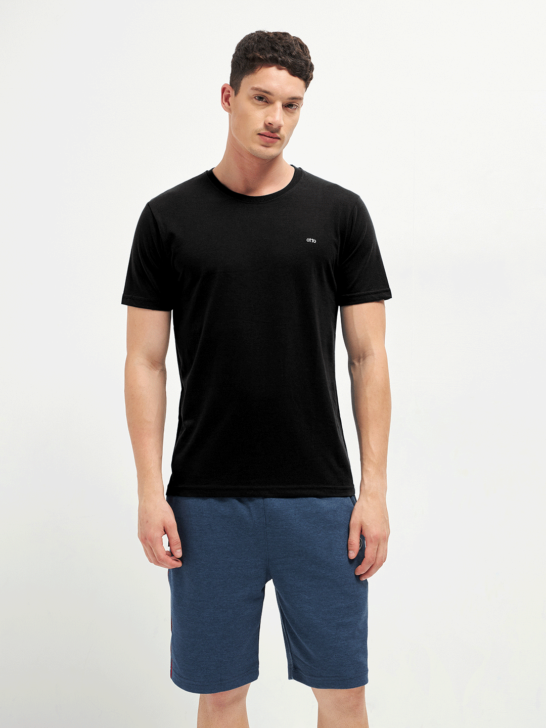 Motto T-Shirt Crew Neck Black