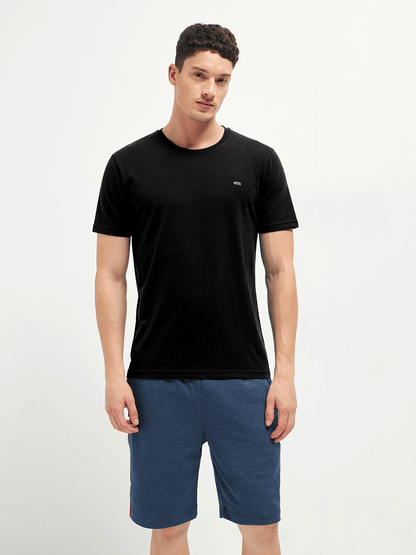 Motto T-Shirt Crew Neck Black