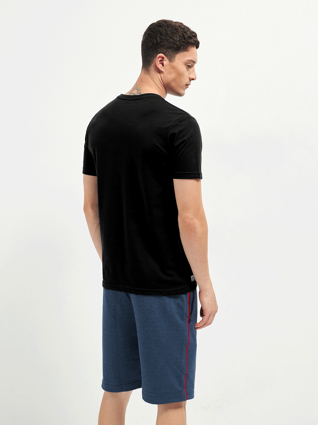 Motto T-Shirt Crew Neck Black