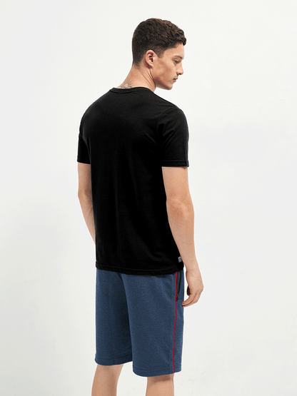 Motto T-Shirt Crew Neck Black