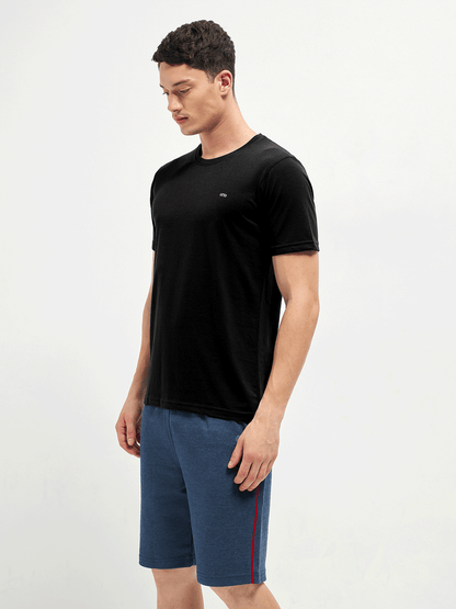 Motto T-Shirt Crew Neck Black