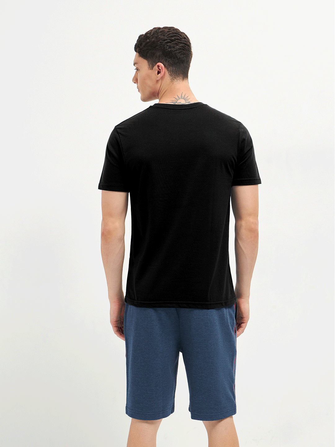 Motto T-Shirt Crew Neck Black