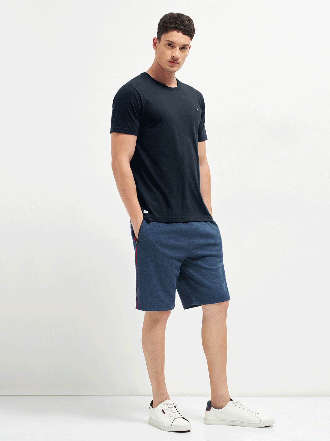 Motto Crew Neck T-Shirt Medieval Blue