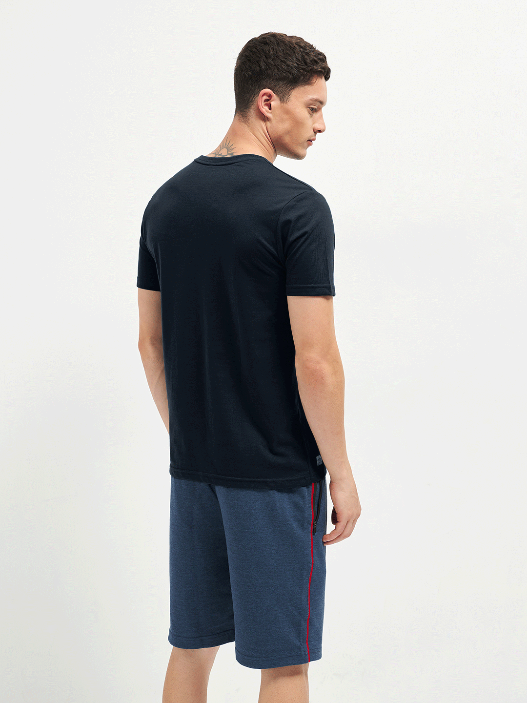 Motto Crew Neck T-Shirt Medieval Blue