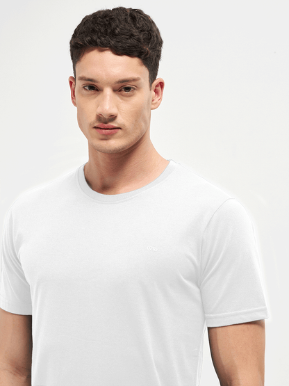 Motto T-Shirt Crew Neck White