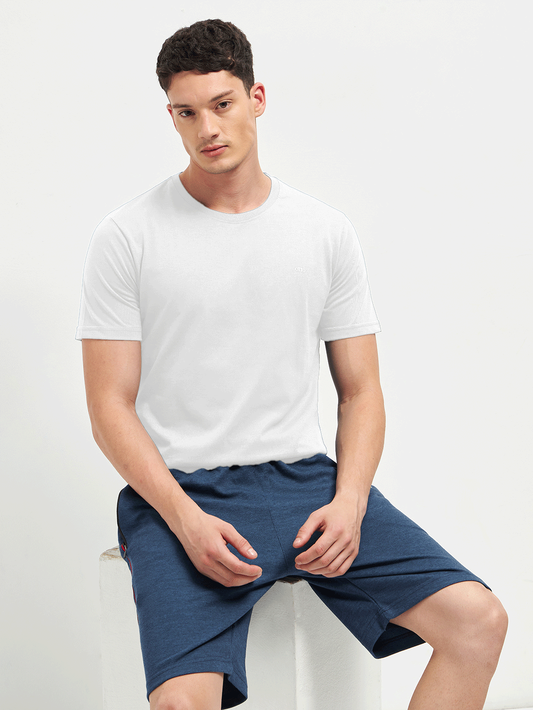 Motto T-Shirt Crew Neck White