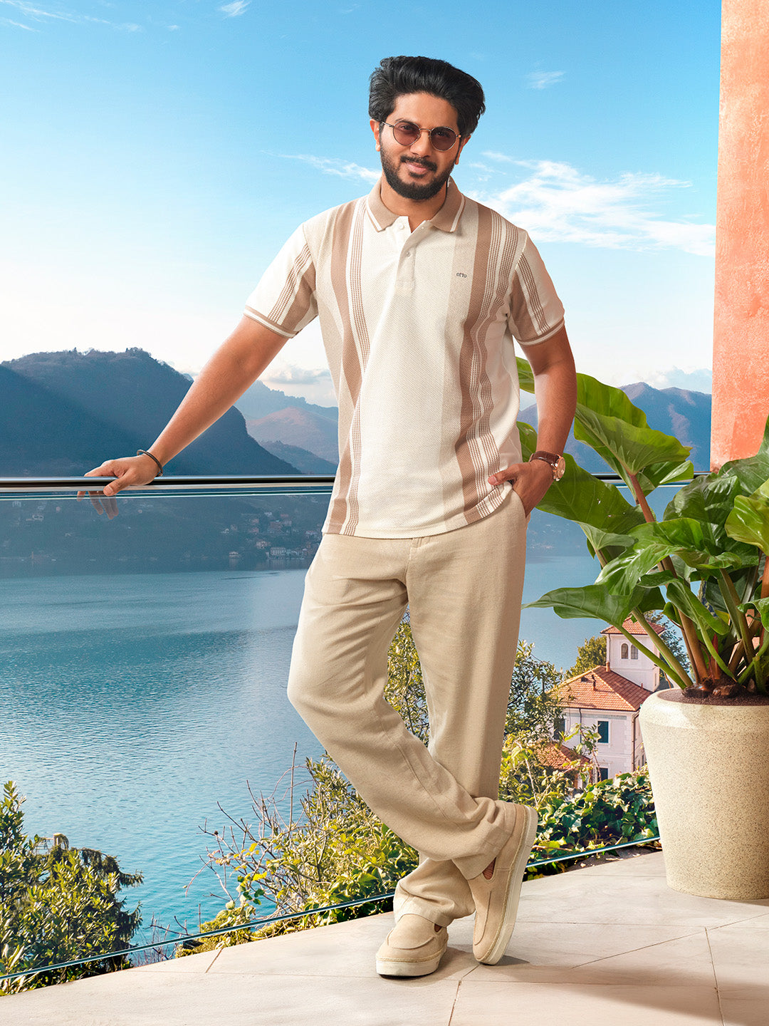 Fawn Stripes Polo T Shirt