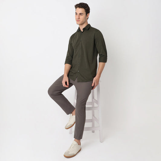 Travelator™ 2025 Shirt - 4-Way Ultra Stretch Slim Fit Wash & Wear - "Zero Top Stitch" - Saville Row Finish Full Sleeves