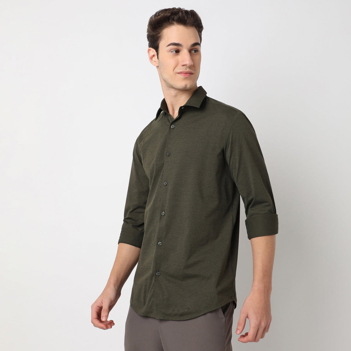 Travelator™ 2025 Shirt - 4-Way Ultra Stretch Slim Fit Wash & Wear - "Zero Top Stitch" - Saville Row Finish Full Sleeves