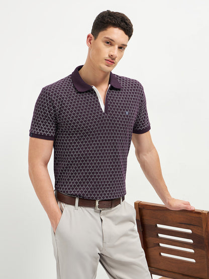 Jewal Printed Polo Casual T Shirt