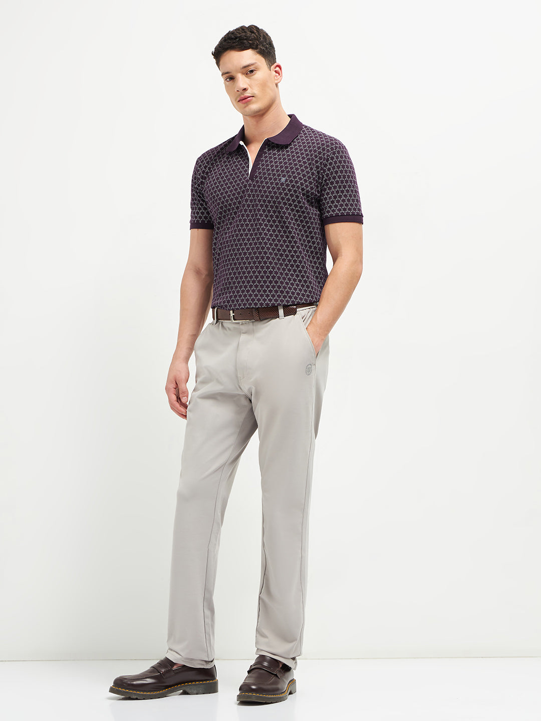 Jewal Printed Polo Casual T Shirt