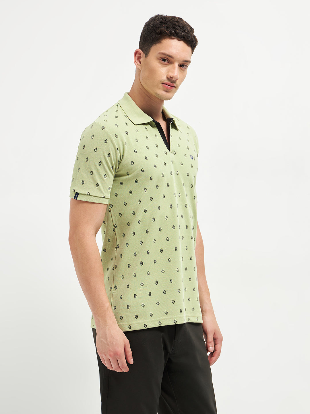 Pista Printed Polo Casual T Shirt