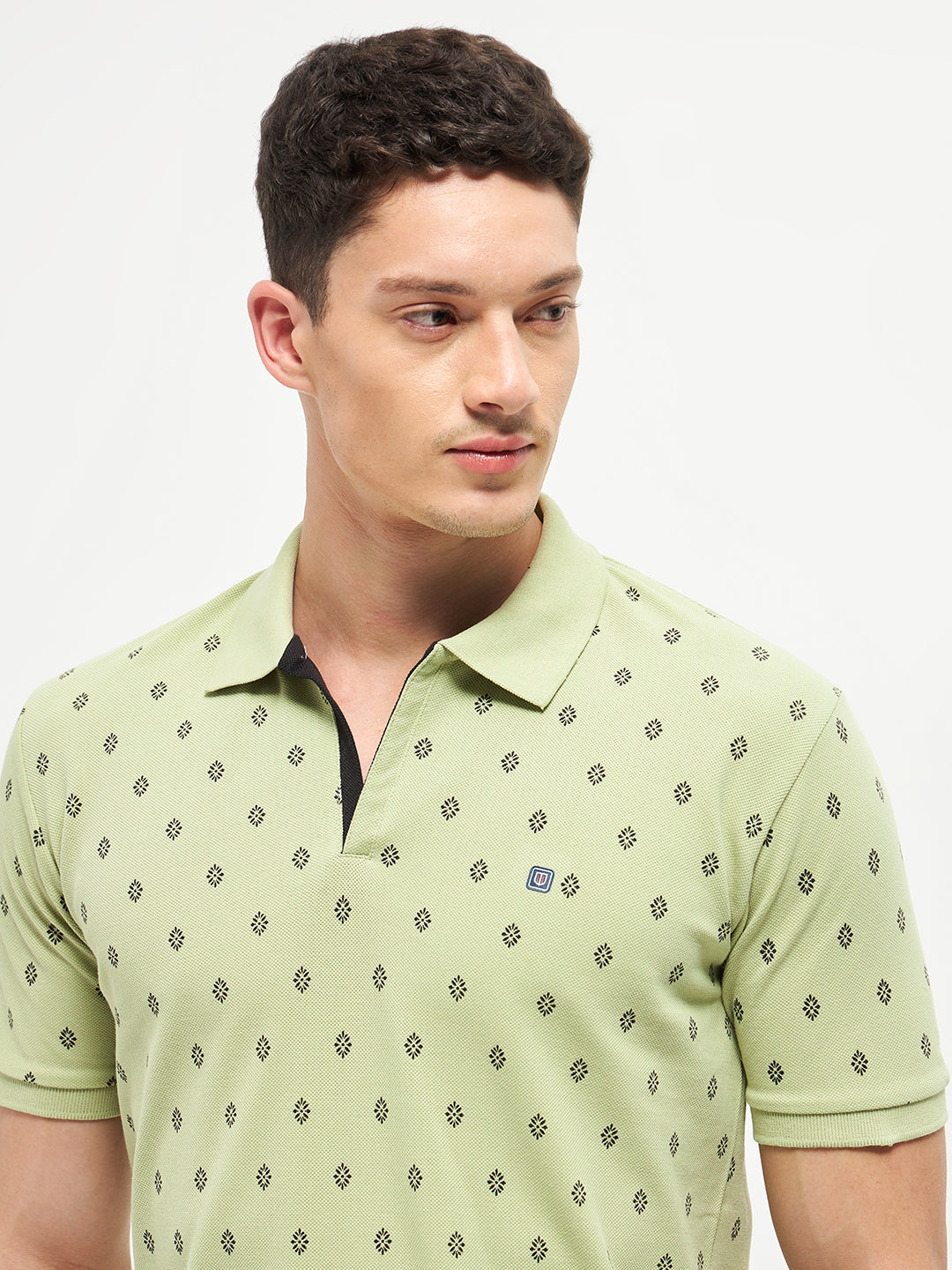 Pista Printed Polo Casual T Shirt