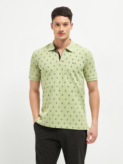 Pista Printed Polo Casual T Shirt