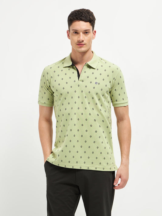 Pista Printed Polo Casual T Shirt