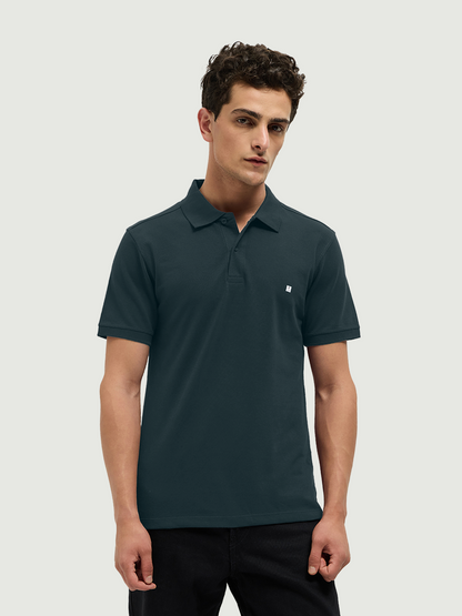 Polo T-Shirt Teal Blue