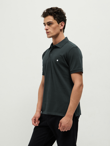 Polo T-Shirt Teal Blue