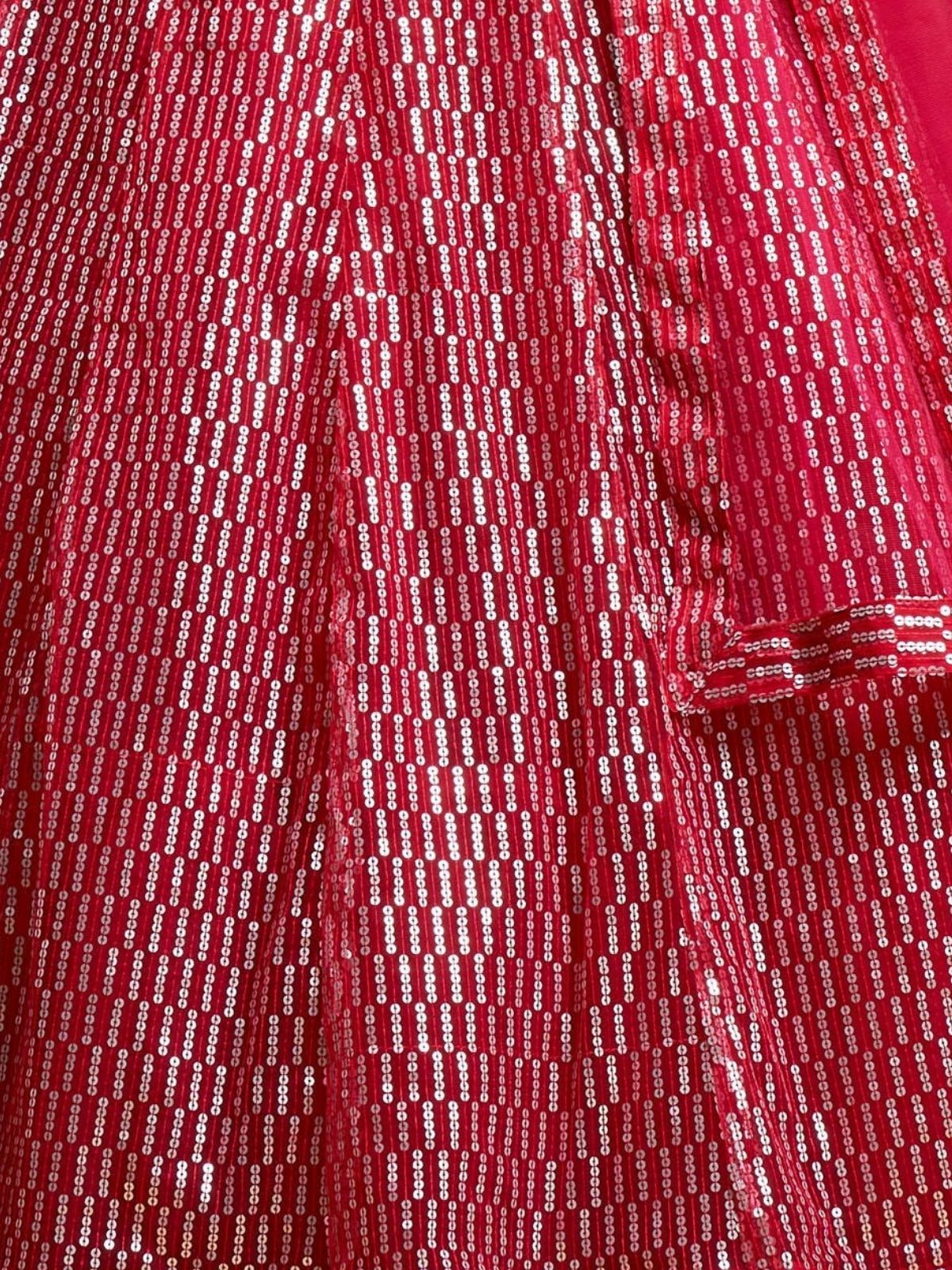 Odette Pink Soft Net Embroidered Semi Stitched Lehenga With Blouse For Women