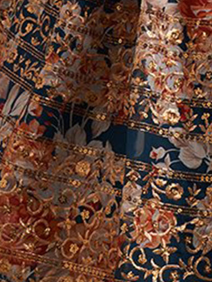 Odette Women Blue Lehenga Poly Georgette Blouse