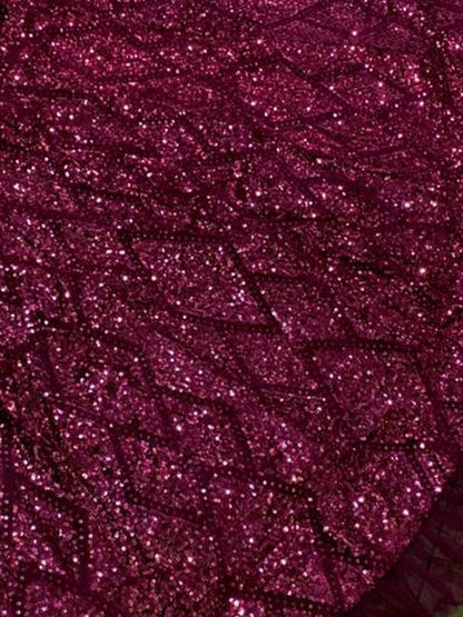 Odette Women Flashy Purple Semi Stitched Lehenga With Unstitched Blouse