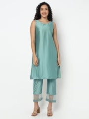 Flared Printed Kurta with Pant Set