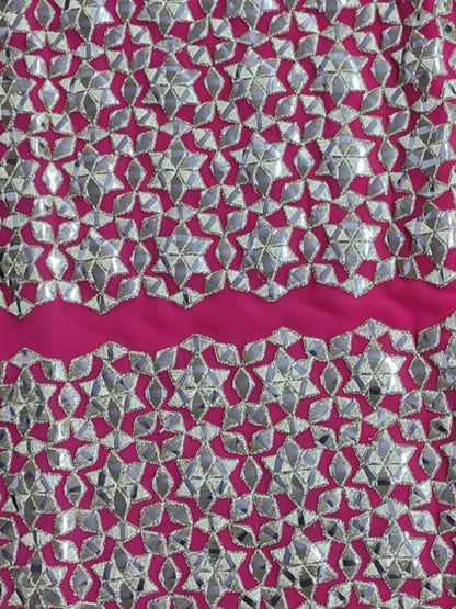 Odette Women Pink Stunning Semi Stitched Lehenga With Unstitched Blouse