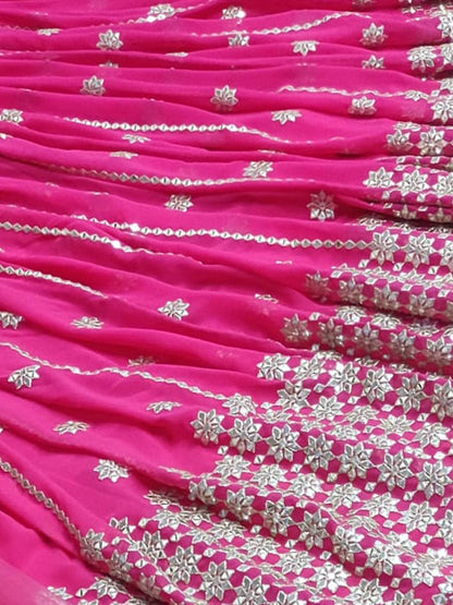 Odette Women Pink Stunning Semi Stitched Lehenga With Unstitched Blouse